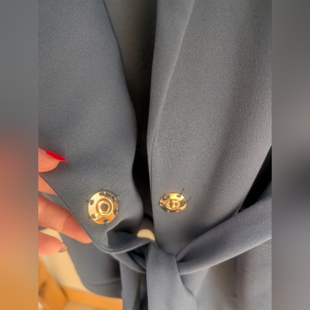 White House Black Market Dusty Blue Blazer - Picture 7 of 10